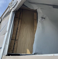 Damaged Trailer Before Repair - National Trailer Source